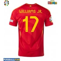 Spanien Nico Williams #17 Heimtrikot EM 2024 Kurzarm